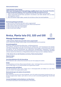 Arnica, Planta tota D12, D20 und D30