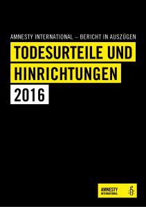 amnesty international – bericht in auszügen