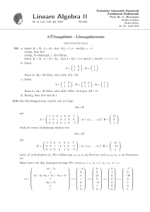 A Lineare Algebra II - TU Darmstadt/Mathematik