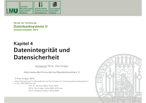 Datenintegrität und Datensicherheit