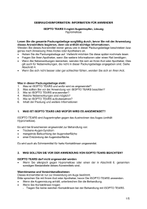 GEBRAUCHSINFORMATION: INFORMATION FÜR