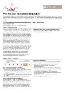 Key Investor Information - fund