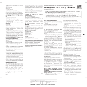 Methylpheni TAD® 20 mg Tabletten