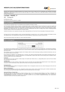 WESENTLICHE ANLEGERINFORMATIONEN LuxTopic - PACIFIC