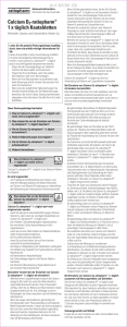 Calcium D3-ratiopharm® 1 x täglich Kautabletten