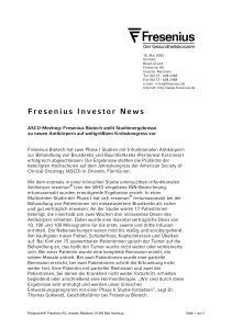 Fresenius Investor News