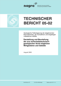 technischer bericht 05-02 - Bundesamt für Energie BFE