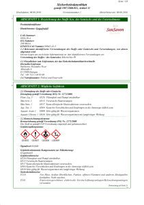 Sicherheitsdatenblatt