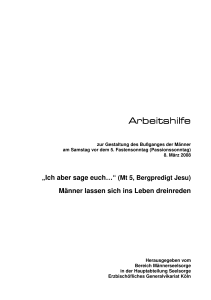 Arbeitshilfe Arbeitshilfe