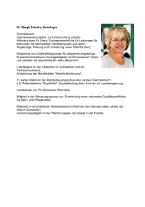 Dr. Margit Scholta, Soziologin Sozialplanerin