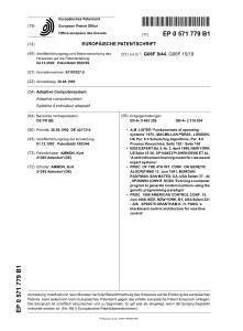 Adaptive Computersystem - European Patent Office