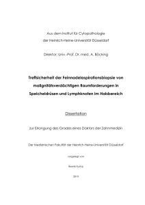 Treffsicherheit der Feinnadelaspirationsbiopsie von