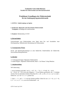 Praktikum Grundlagen der Elektrotechnik