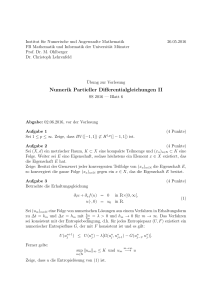 Numerik Partieller Differentialgleichungen II