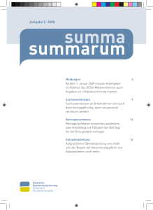 summa summarum - Deutsche Rentenversicherung