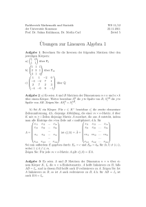 Ubungen zur Linearen Algebra 1 - Fachbereich Mathematik und