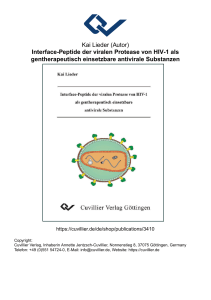 Interface-Peptide der viralen Protease von HIV-1