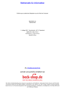 Mathematik f黵 Informatiker - ReadingSample - Beck-Shop