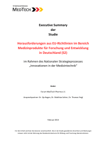 Executive Summary der Studie Herausforderungen aus EU