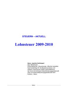 Lohnsteuer 2009-2010