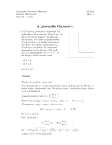 Angewandte Geometrie