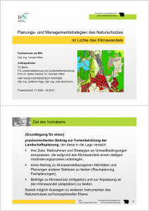 Planungs- und Managementstrategien des Naturschutzes im Lichte