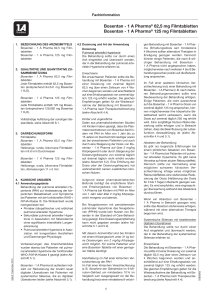 Bosentan - 1 A Pharma® 62,5 mg Filmtabletten Bosentan