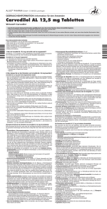 Carvedilol AL 12,5 mg Tabletten