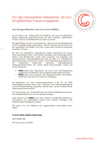 Was ist RMSA? (Refugee-midwifery-service Austria)