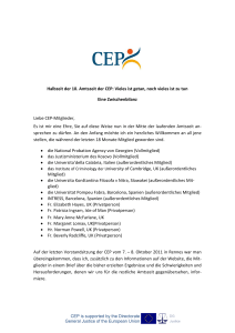 The CEP`s Tenth term: Much done, much to do