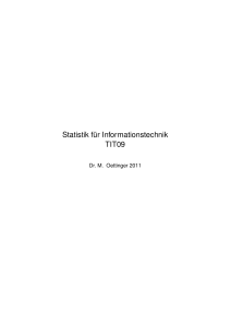 Statistik für Informationstechnik TIT09 - Oettinger