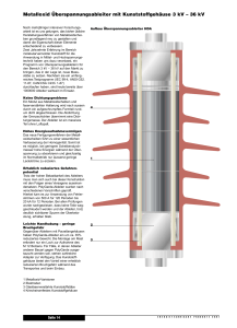 Metalloxid Überspannungsableiter mit Kunststoffgehäuse 3 kV – 36 kV