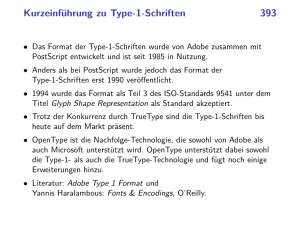 Kurzeinführung zu Type-1