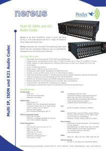 Multi IP, ISDN und X21 Audio Codec