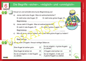 Die Begriffe »sicher«, »möglich« und »unmöglich«