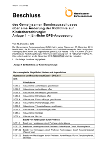 Beschluss - Gemeinsamer Bundesausschuss