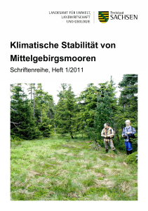 Klimatische Stabilität von Mittelgebirgsmooren