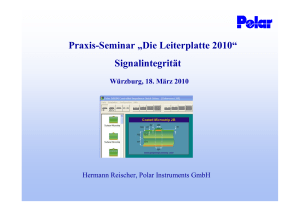 Signalintegrität Praxis-Seminar „Die Leiterplatte 2010“
