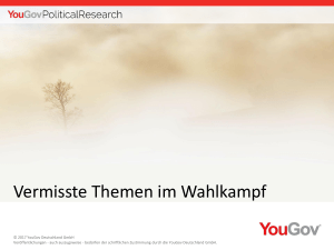 Vermisste Themen im Wahlkampf