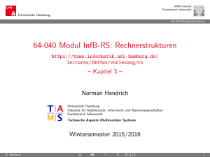 64-040- Modul InfB-RS: Rechnerstrukturen - TAMS