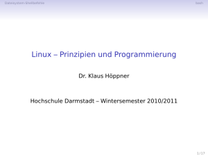 Linux – Prinzipien und Programmierung