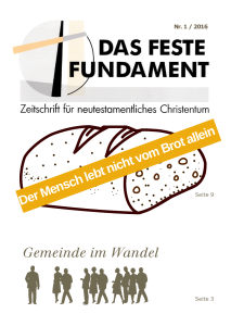 Das Feste Fundament - Zeitschrift für