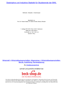 Deskriptive und Induktive Statistik für Studierende der - Beck-Shop