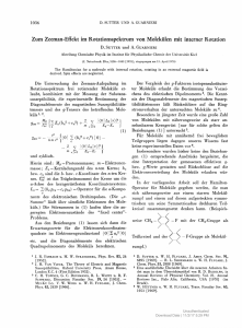 Zum Zeeman-Effekt im Rotationsspektrum von Molekülen mit