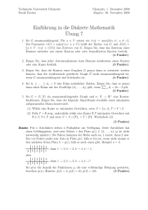 Einführung in die Diskrete Mathematik ¨Ubung 7