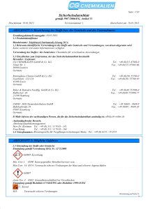 Sicherheitsdatenblatt