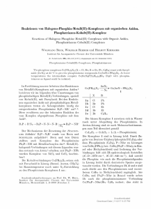 Komplexen mit organischen Aziden. Phosphatriazen