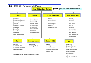 E6 J2SE 5.0 - Fundamentale Pakete