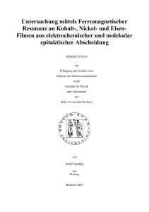 Untersuchung mittels Ferromagnetischer Resonanz an Kobalt