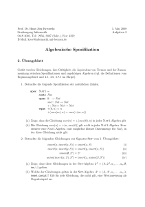 Algebraische Spezifikation - informatik.uni